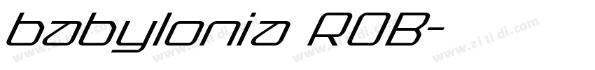 babylonia ROB字体转换